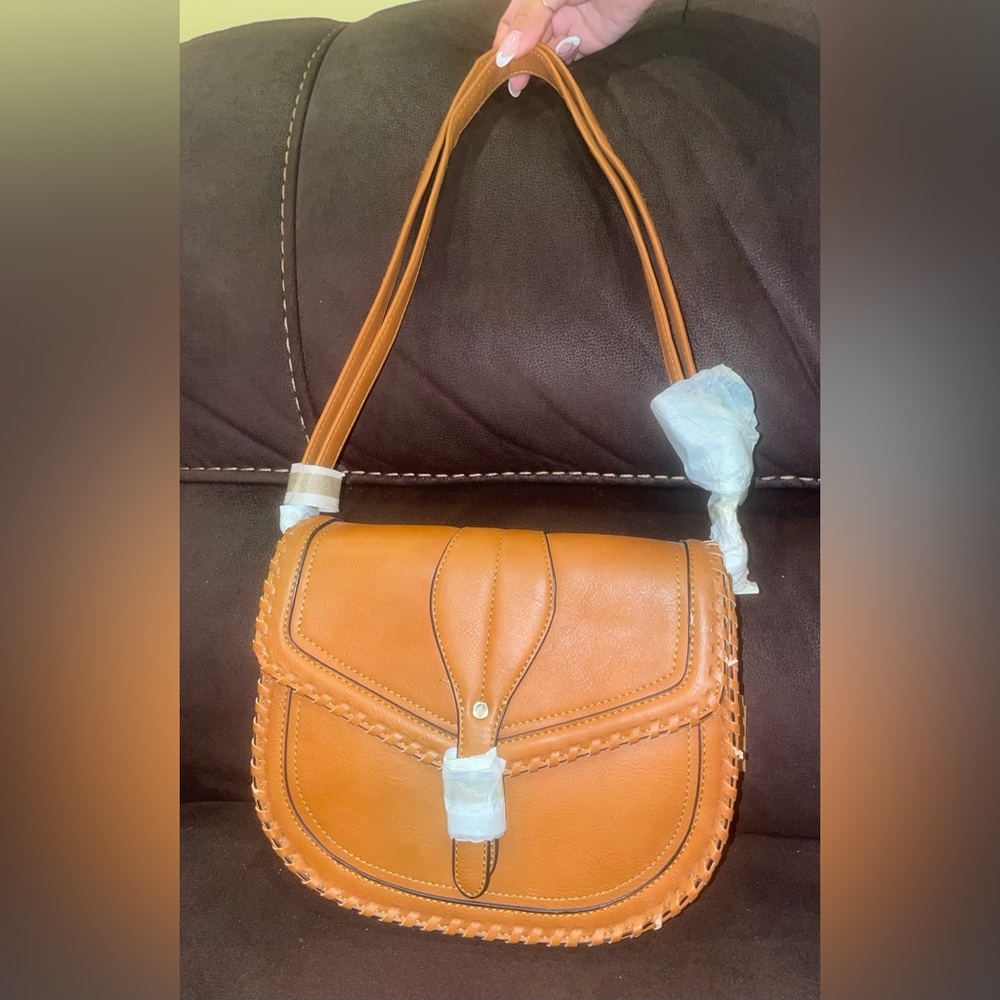 NWT Call It Spring Tan Leather Shoulder Bag